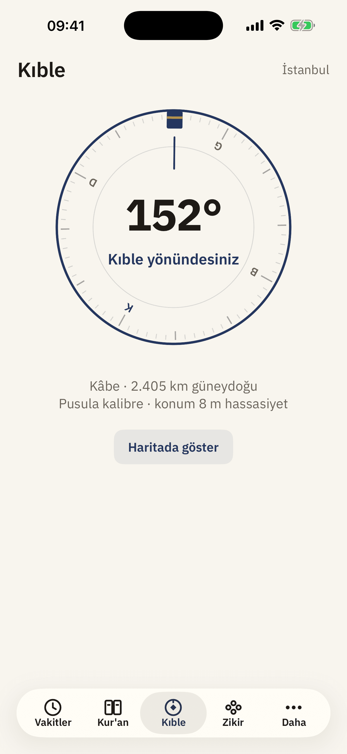 Duagâh kıble pusulası